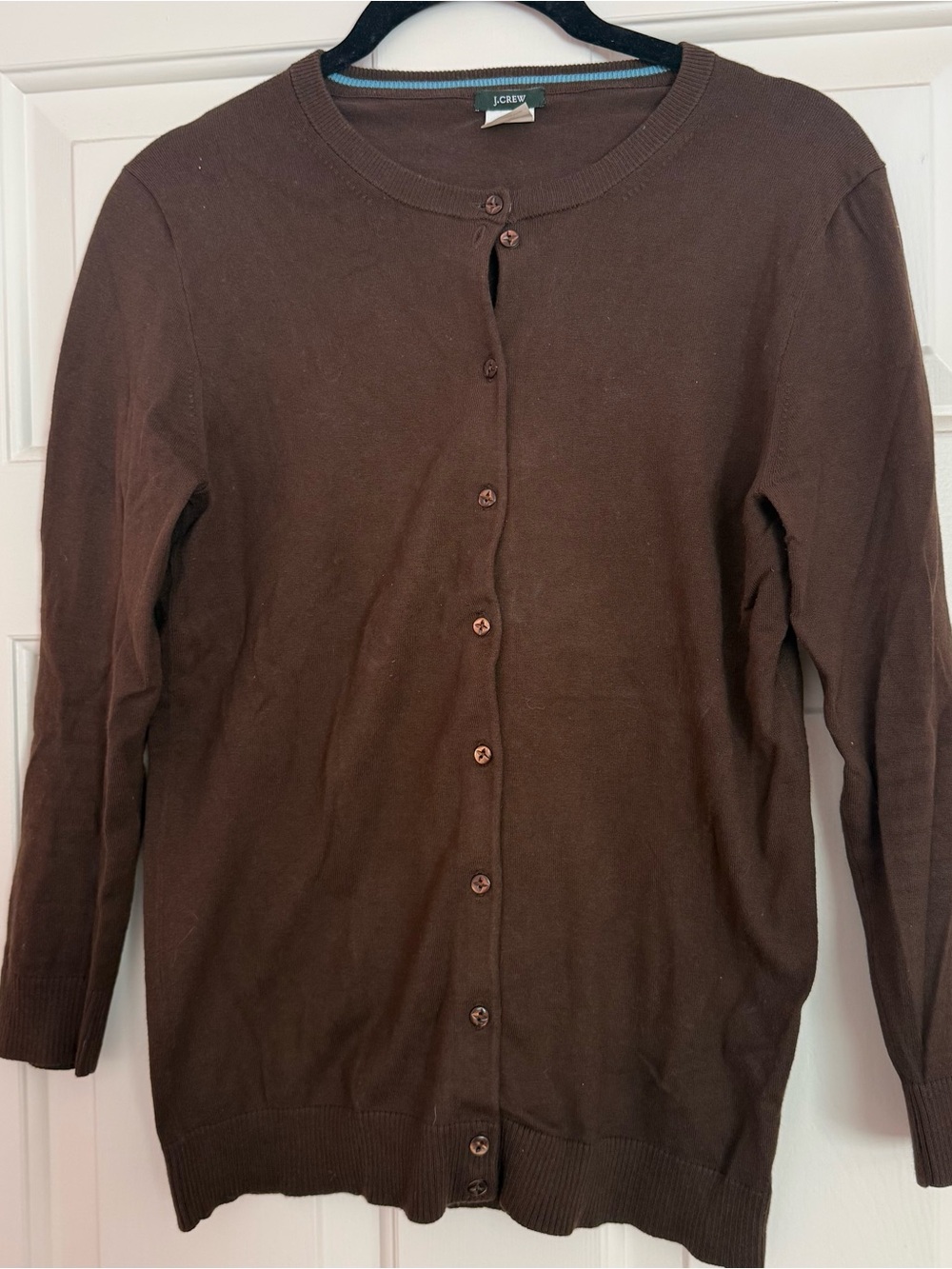 J. Crew Chocolate Brown Women's Button-Front Cardigan